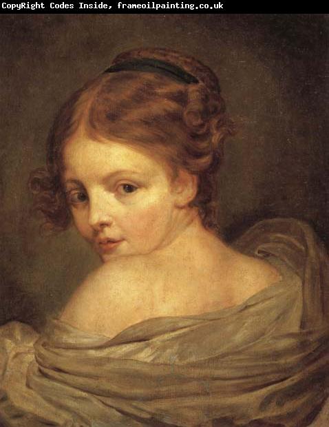 Jean Baptiste Greuze Young Woman Seen from the Back